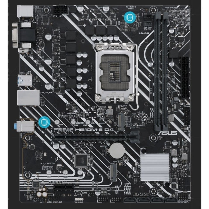 Asus Prime H610M-E D4-CSM Desktop Motherboard - Intel H610 Chipset - Socket LGA-1700 - Pen