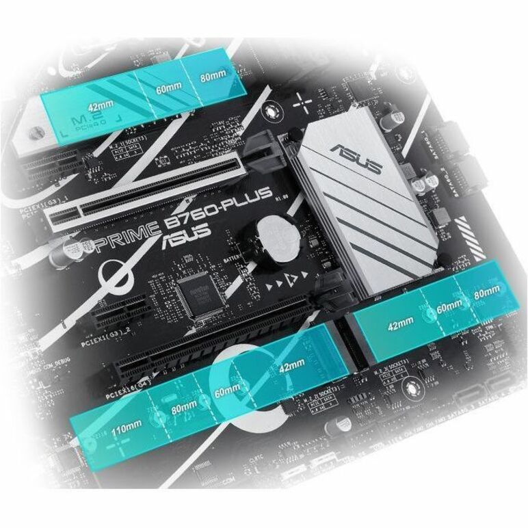 Asus Prime PRIME B760-PLUS Desktop Motherboard - Intel B760 Chipset - Socket LGA-1700 - AT