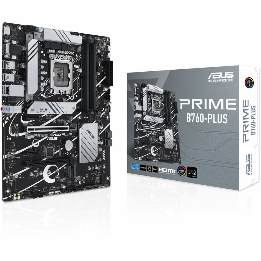 Asus Prime PRIME B760-PLUS Desktop Motherboard - Intel B760 Chipset - Socket LGA-1700 - AT