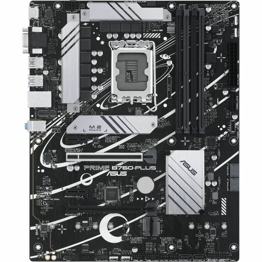 Asus Prime PRIME B760-PLUS Desktop Motherboard - Intel B760 Chipset - Socket LGA-1700 - AT