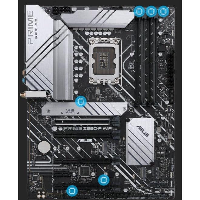 Asus Prime Z690-P Wifi Socket Lga1700/ Intel Z690/ Ddr5/ Wifi & Bluetooth/ Sata3&Usb3.2/ M.2/ Atx Motherboard
