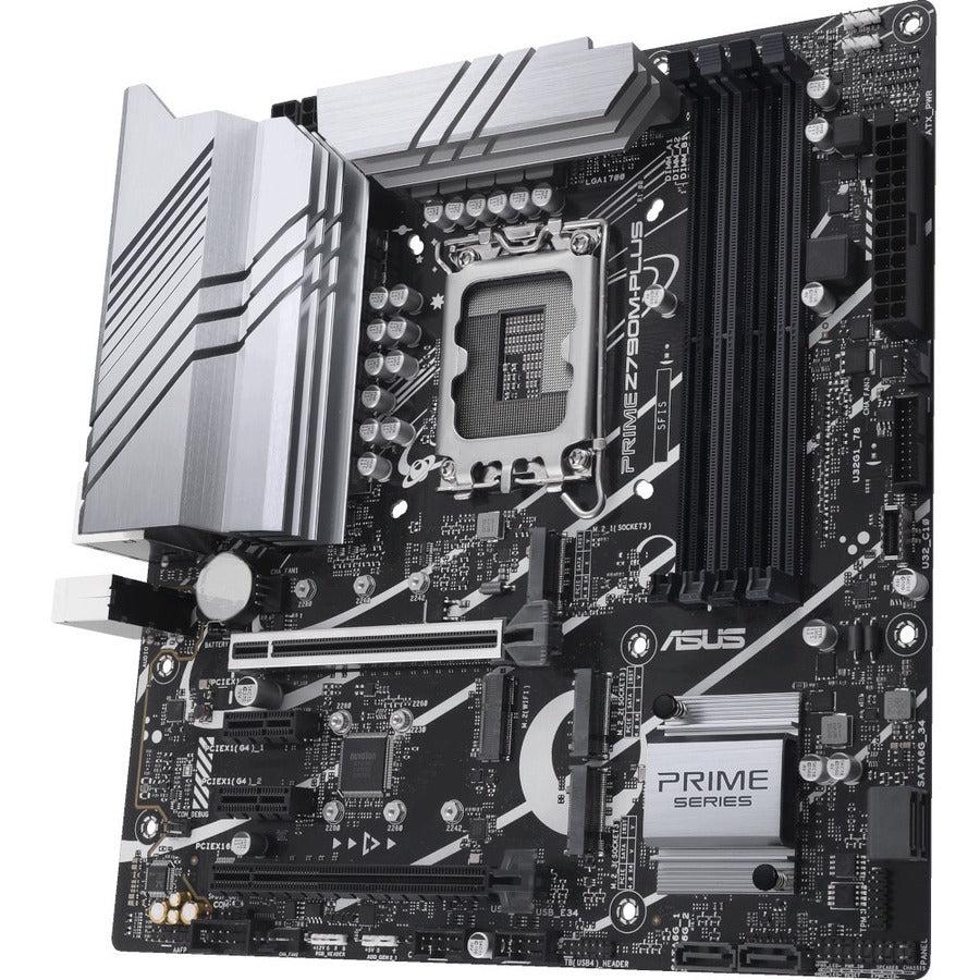 Asus Prime Z790M-PLUS Desktop Motherboard - Intel Z790 Chipset - Socket LGA-1700 - Micro ATX