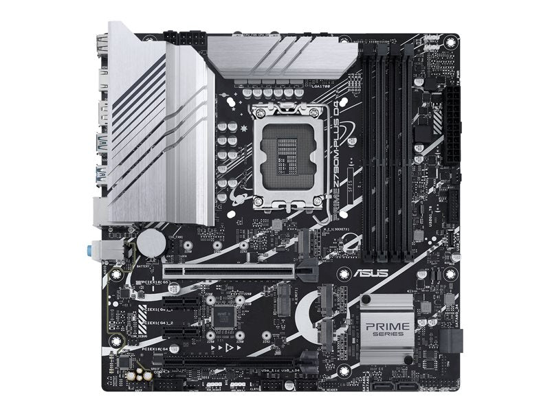 Asus Prime Z790M-Plus D4 - Motherboard - Micro Atx - Lga1700 Socket - Z790 Chipset - Usb 3.2 Gen 1, Usb 3.2 Gen 2, Usb-C 3.2 Gen 2X2, Usb-C 3.2 Gen 1 - Gigabit Lan - Onboard Graphics (Cpu Required) - Hd Audio (8-Channel)