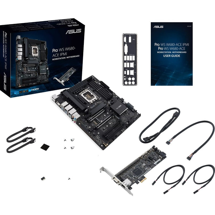 Asus Pro WS W680-ACE IPMI Workstation Motherboard - Intel W680 Chipset - Socket LGA-1700 -