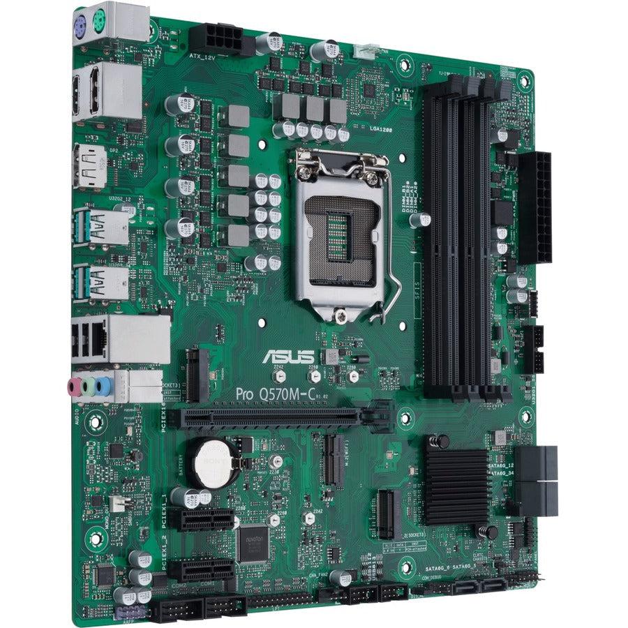 Asus Q570M-C/CSM Desktop Motherboard - Intel Q470 Chipset - Socket LGA-1200 - Intel Optane Memory Ready - Micro ATX PRO Q570M-C/CSM