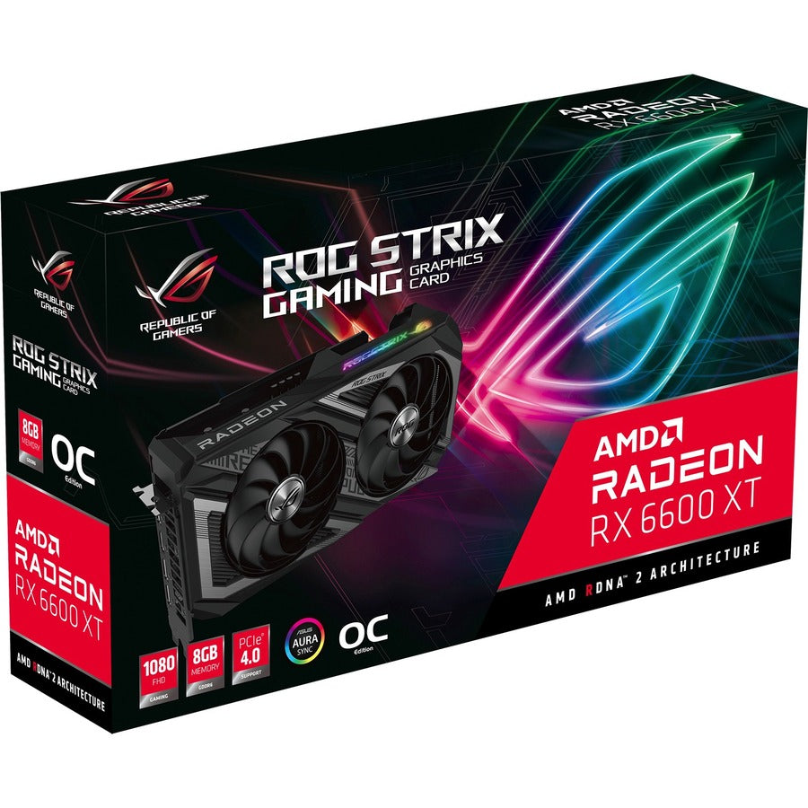 Asus ROG AMD Radeon RX 6600 XT Graphic Card - 8 GB GDDR6 ROGSTRIXRX6600XTO8GG