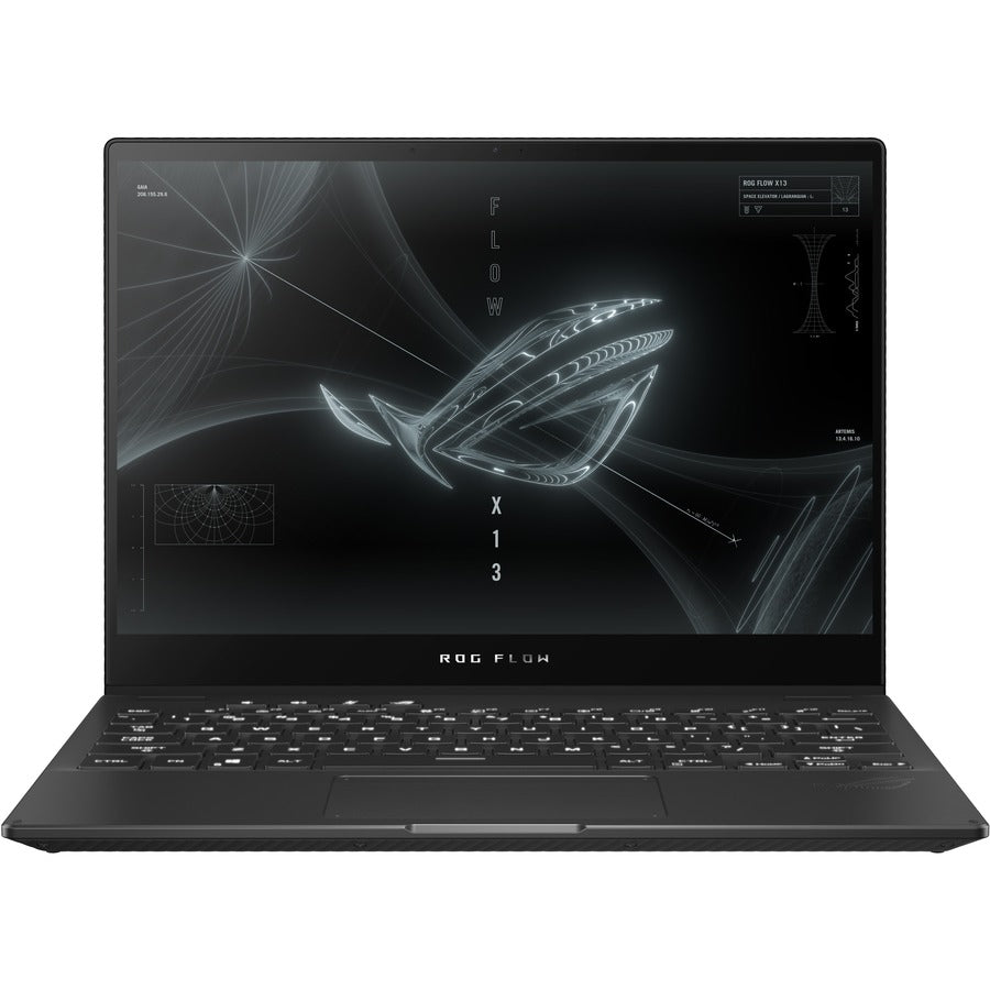 Asus ROG Flow X13 GV301 GV301QH-XS98-B 13.4" Touchscreen Gaming Notebook - WQUXGA - 3840 x 2400 - AMD Ryzen 9 5980HS 3.10 GHz - 32 GB Total RAM - 1 TB SSD - Off Black