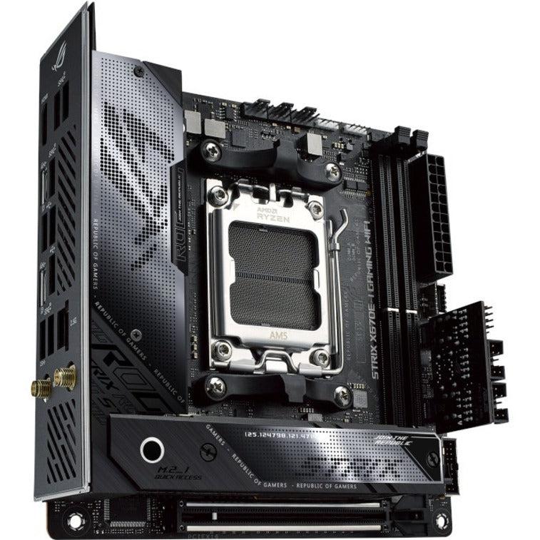 Asus ROG Strix X670E-I GAMING WIFI Gaming Desktop Motherboard - AMD X670 Chipset - Socket AM5 - Mini ITX ROGSTRIXX670EIGAMING