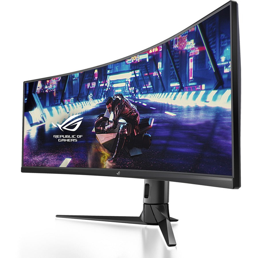 Asus ROG Strix XG49VQ 49 Class Double Full HD (DFHD) Curved Screen Gaming LCD Monitor - 32:9 - Black"