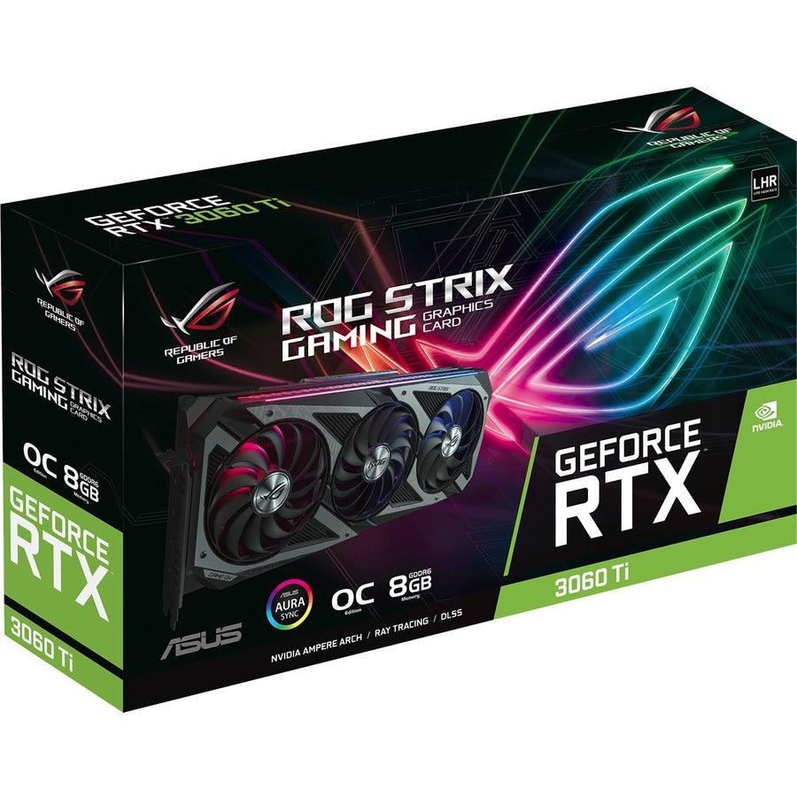 Asus ROG NVIDIA GeForce RTX 3060 TI Graphic Card - 8 GB GDDR6 ROG-STRIX-RTX3060TI-O8G-V2-GAMING