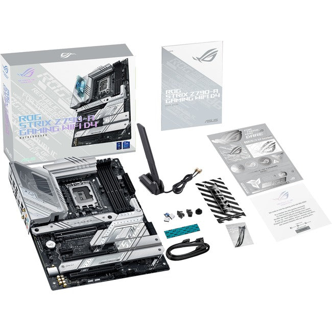 Asus Strix STRIX Z790-A GAMING WIFI D4 Gaming Desktop Motherboard - Intel Z790 Chipset - Socket LGA-1700 - ATX ROGSTRIXZ790AGAMINGWIFID4