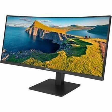Asus VA34VCPSN 34 Class UW-QHD Curved Screen LED Monitor - 21:9 - Matte Black - 34 Viewabl