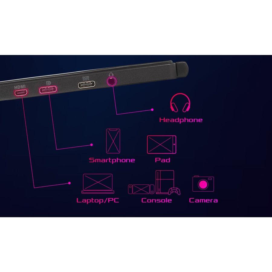 Asus Xg17Ahpe 17.3 Inch Ips Fhd 1,000:1 3Ms Hdmi/Usb Led Lcd Monitor, W/ Speakers