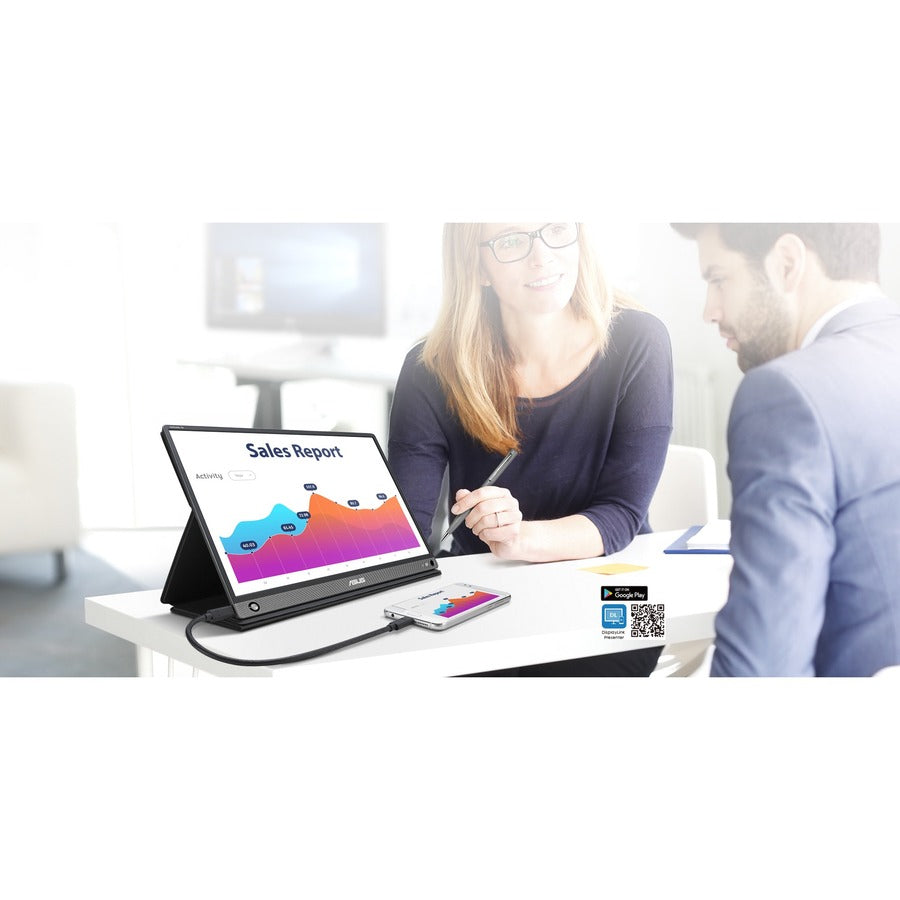 Asus ZenScreen GO MB16AHP 16 Class Full HD LCD Monitor - 16:9 - Black