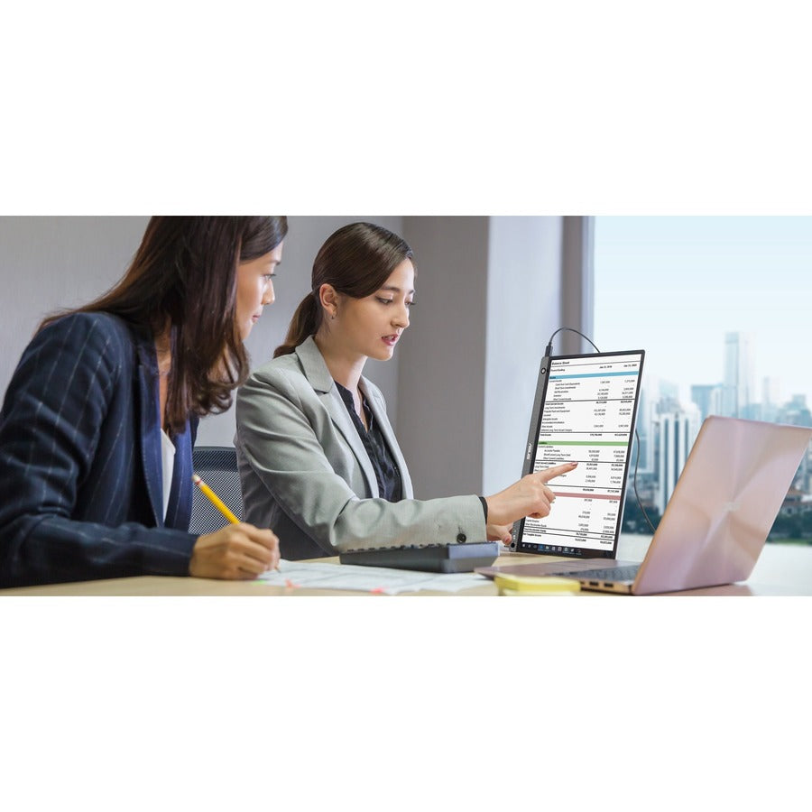 Asus ZenScreen GO MB16AHP 16 Class Full HD LCD Monitor - 16:9 - Black