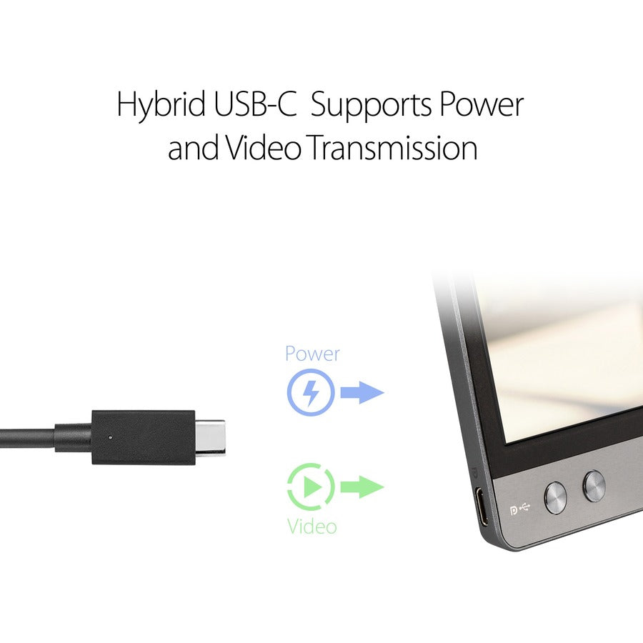 Asus ZenScreen MB14AC 14" Full HD WLED LCD Monitor - 16:9 - Dark Gray