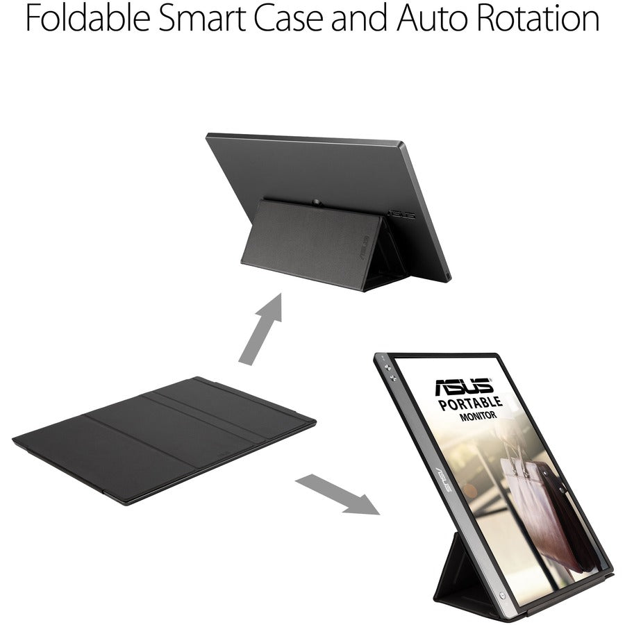 Asus ZenScreen MB14AC 14" Full HD WLED LCD Monitor - 16:9 - Dark Gray