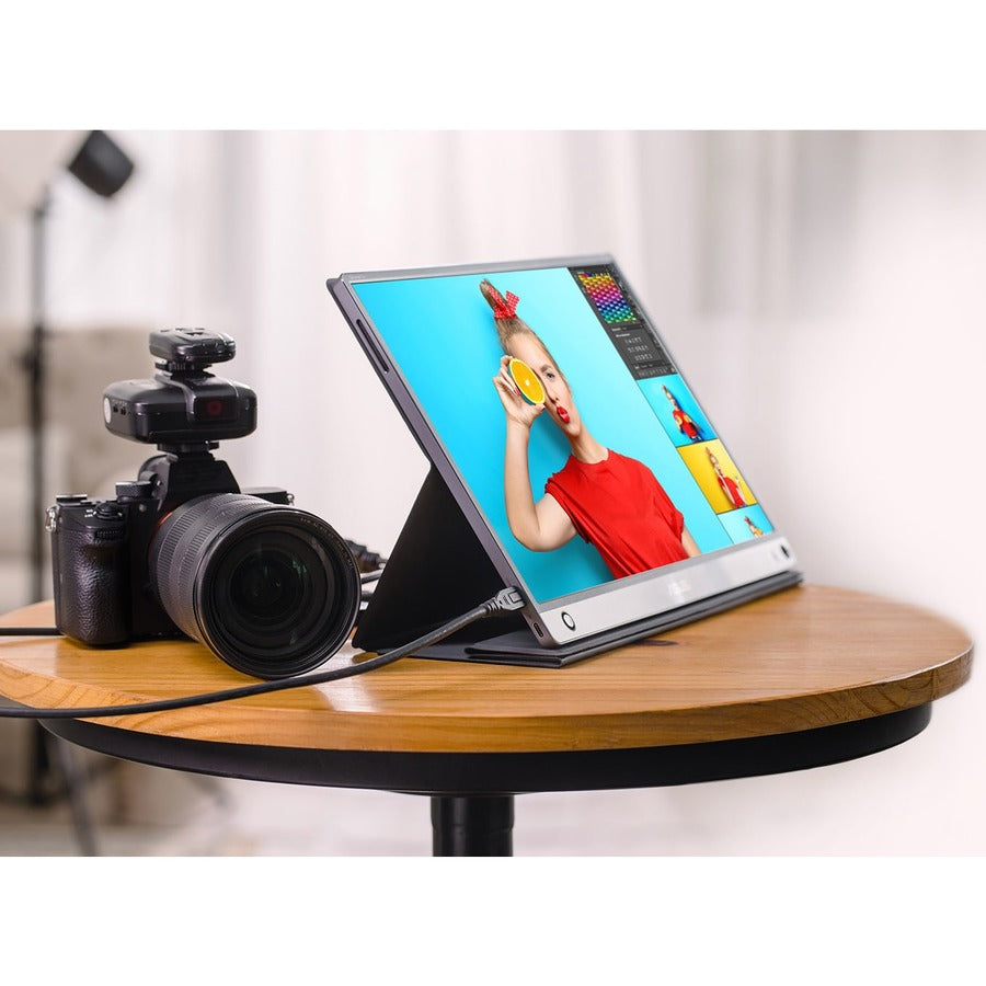 Asus ZenScreen MB16ACE 16 Class Full HD LCD Monitor - 16:9 - Dark Gray"