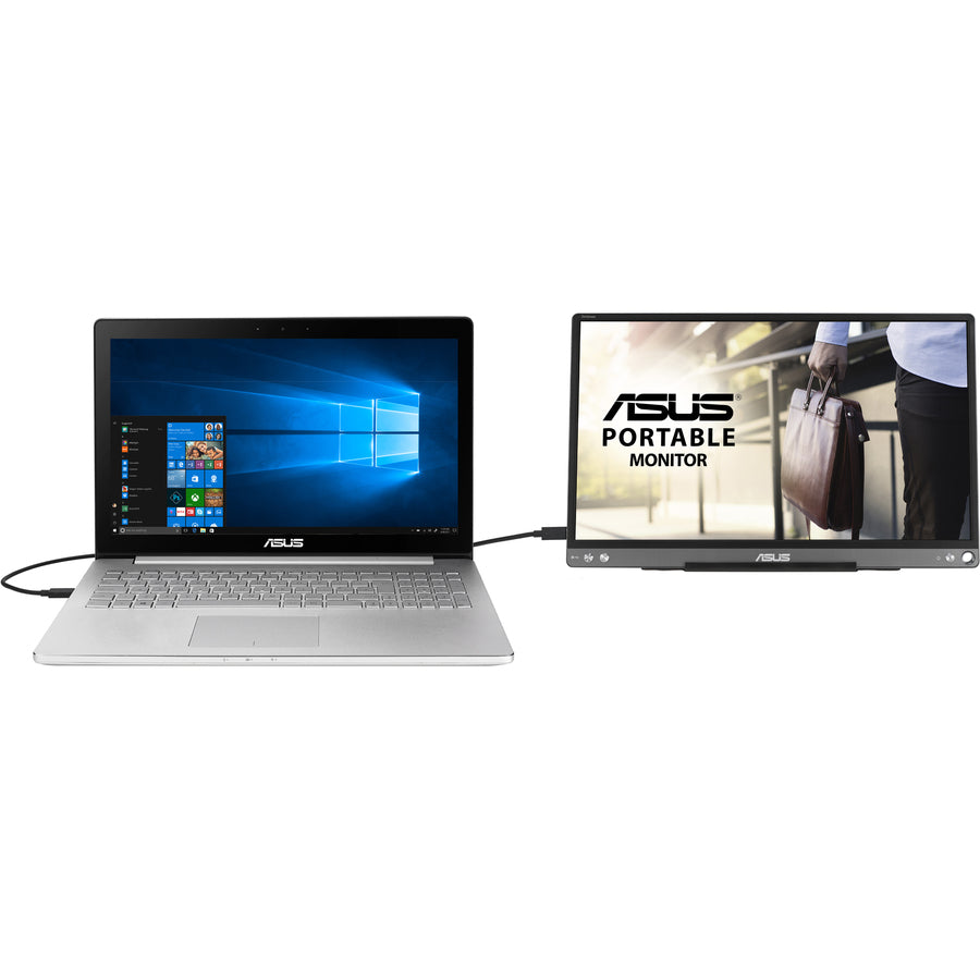 Asus ZenScreen MB16ACE 16 Class Full HD LCD Monitor - 16:9 - Dark Gray"