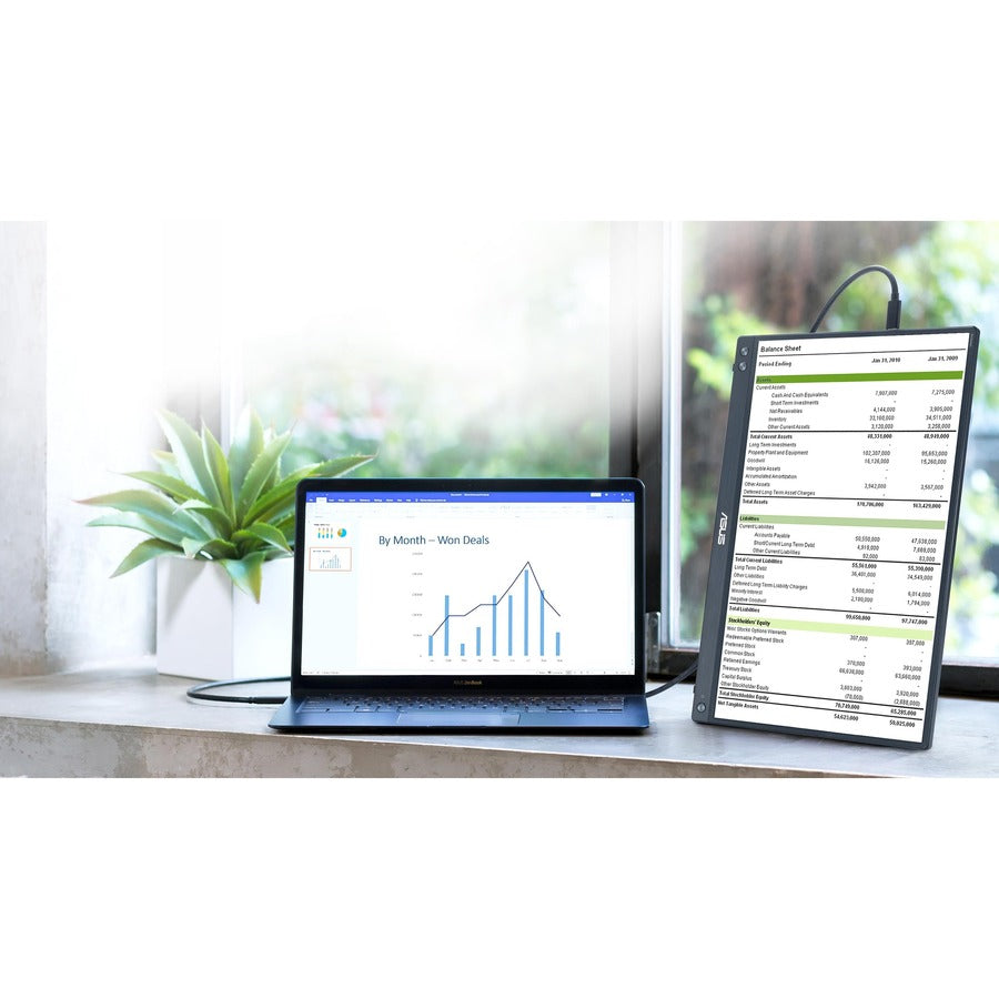 Asus ZenScreen MB16ACV 16 Class LCD Monitor - 16:9 - Silver"