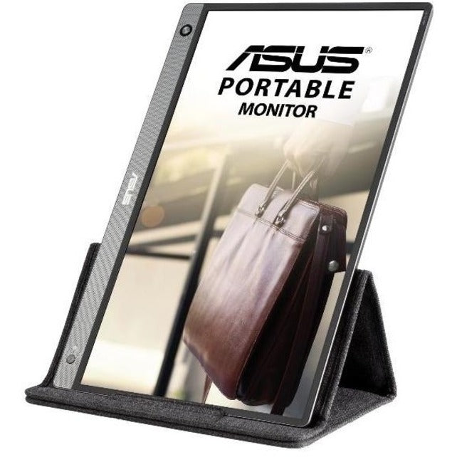 Asus ZenScreen MB16AH 16 Class Full HD LCD Monitor - 16:9 - Dark Gray"