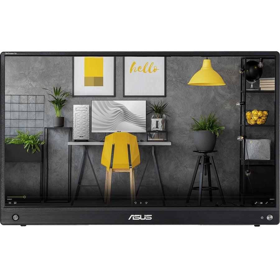 Asus Zenscreen Go Mb16Awp 15.6" Full Hd Led Lcd Monitor - 16:9 - Gun Metal Black