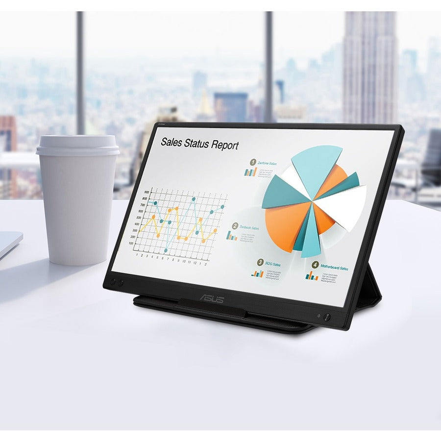 Asus Zenscreen Mb166C 15.6" Full Hd Led Lcd Monitor - 16:9 - Black