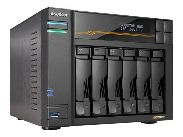 Asustor Lockerstor 6 Gen3 AS6806T 6-Bay NAS with AMD Ryzen for SMBs