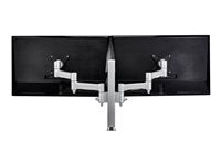 Atdec AWMS-2-4640 Dual Monitor Arms on Post, White