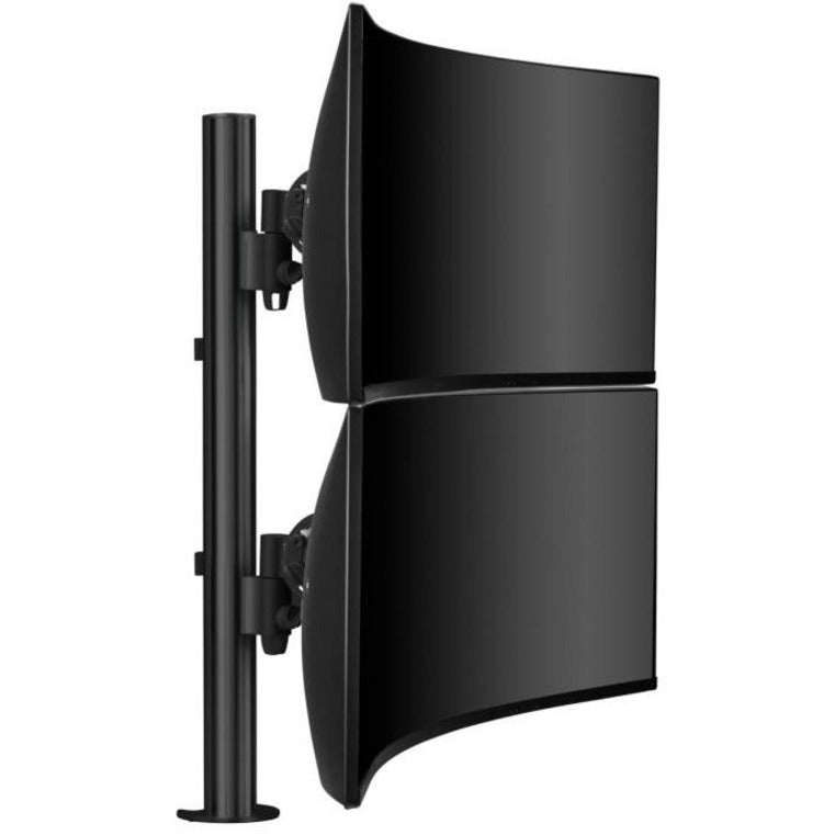 Stack Monitor Vesa Atdec dual stack heavy monitor desk mount - Flat and Curved up to 49in