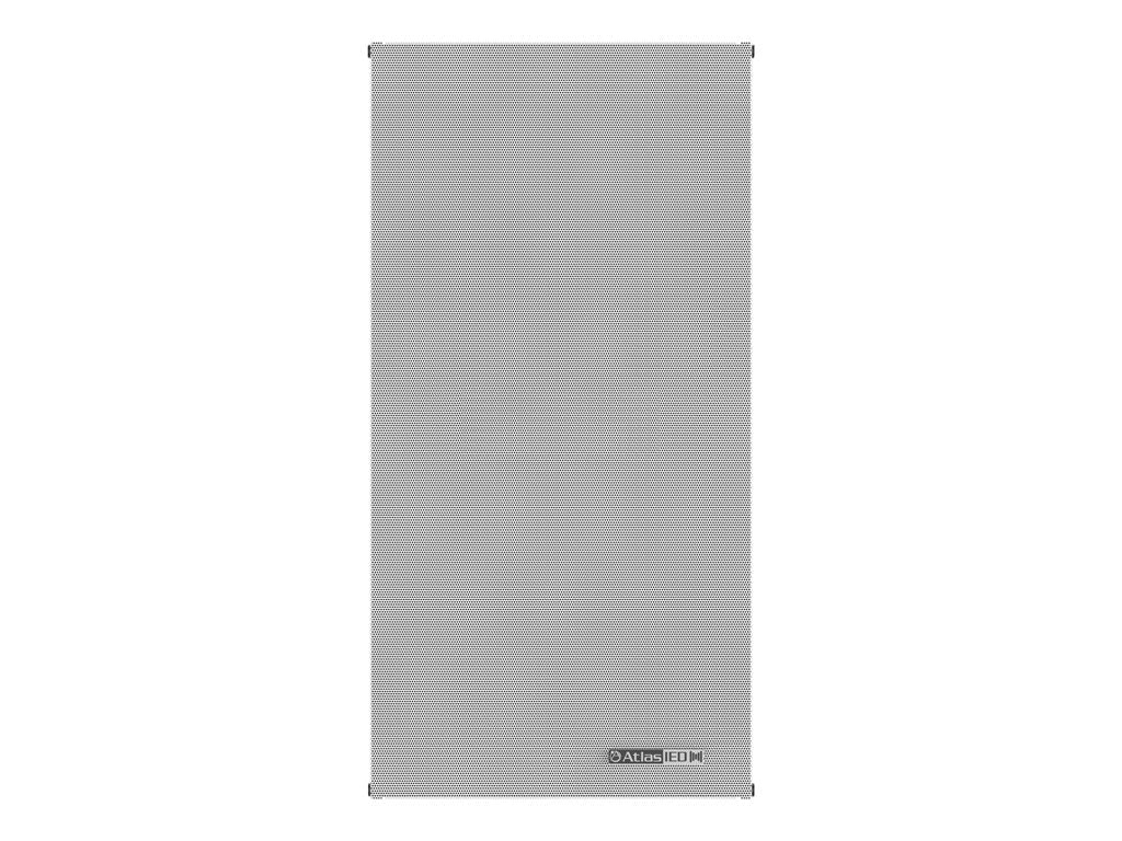 Atlas Sound IP-12SYSM - IP speaker - for PA system - Ethernet, PoE-Plus - 2-way - coaxial - white (grille color - white