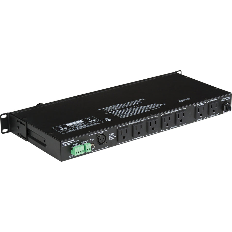 AtlasIED ECS-3 15A Power Conditioner & Sequencer - Rack Mount AC Power Distribution | Tecisoft