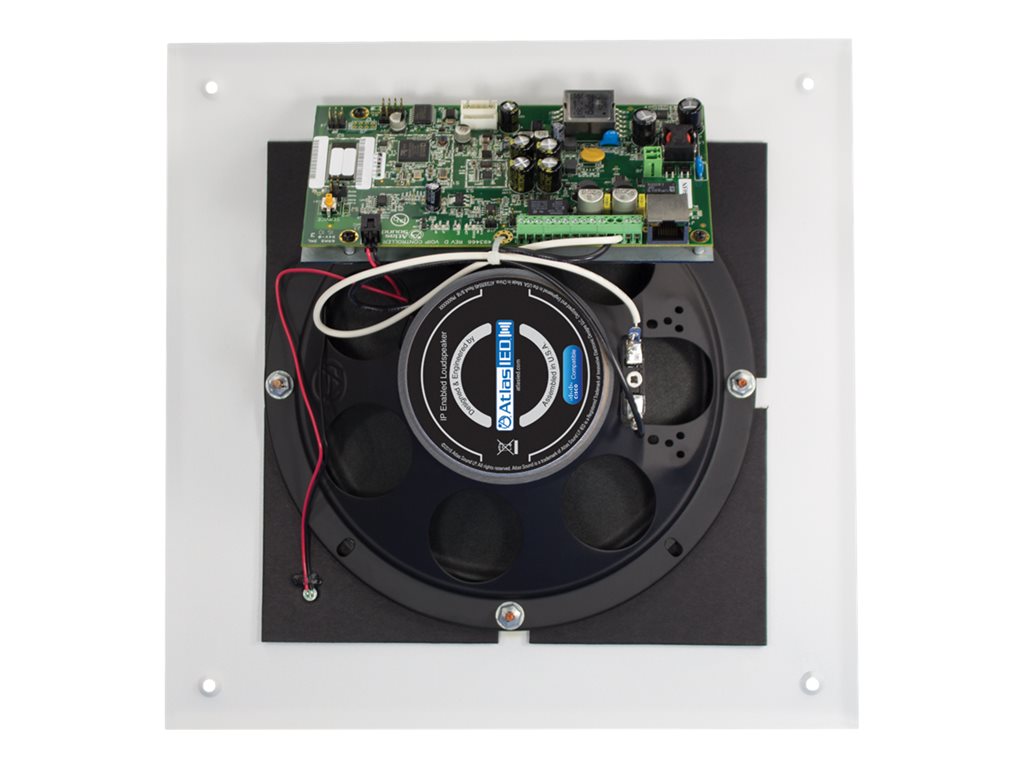 AtlasIED IP-8SM - IP speaker - Ethernet, Fast Ethernet, PoE, PoE-Plus - 15 Watt - 2-way - coaxial - white, RAL 9010