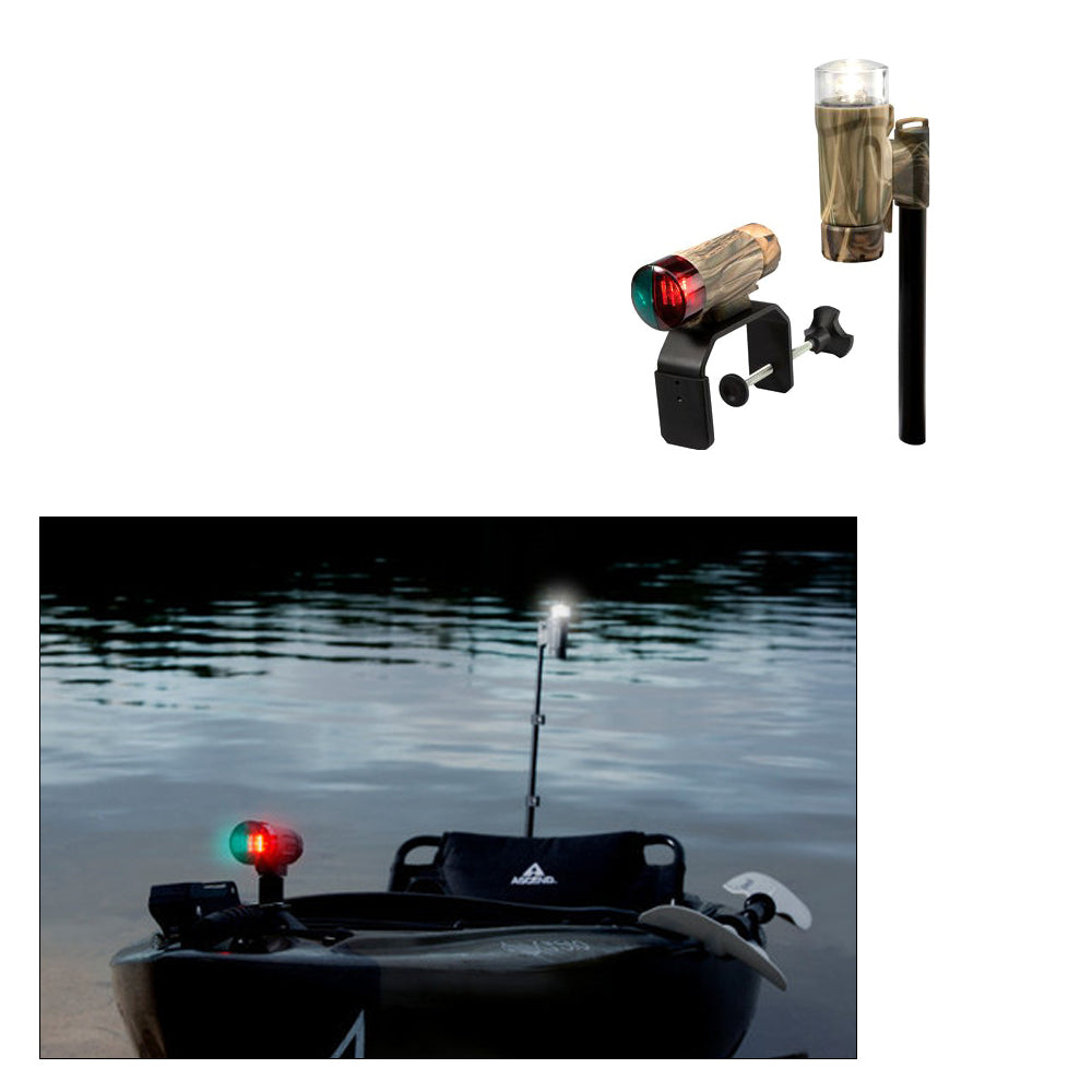 Attwood PaddleSport Portable Navigation Light Kit - C-Clamp, Screw Down or Adhesive Pad -
