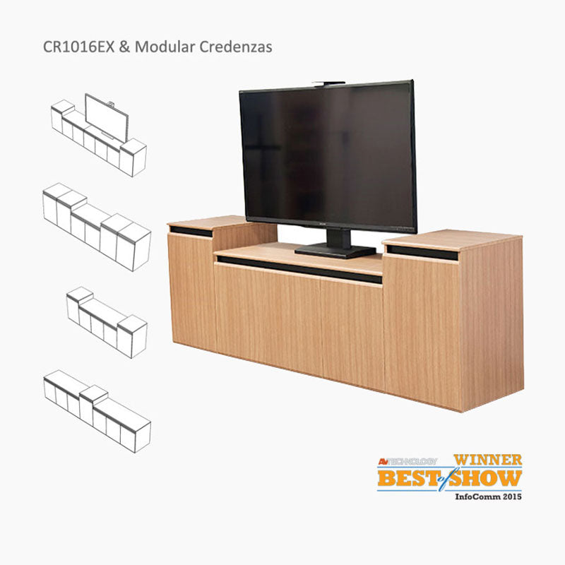 Audio Visual Furniture Credenza (3 Bay, 3x 12RU) CR3000EX