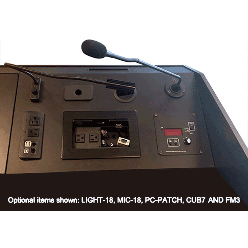 Audio Visual Furniture Executive Multimedia Lectern (14RU) LEX36