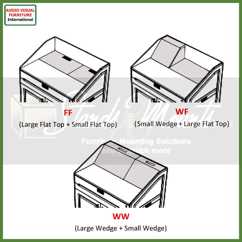 Audio Visual Furniture Executive Multimedia Lectern (14RU) LEX36