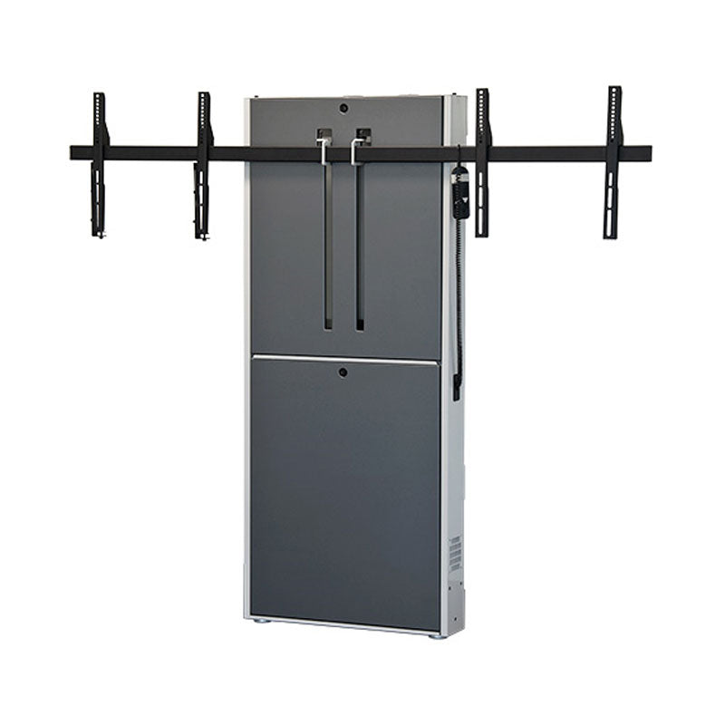 Audio Visual Furniture LFT7000WM-D Dual Display Wall Mounted Electric Lift Stand