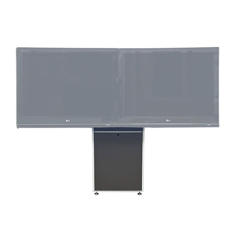 Audio Visual Furniture LFT7000WM-D Dual Display Wall Mounted Electric Lift Stand