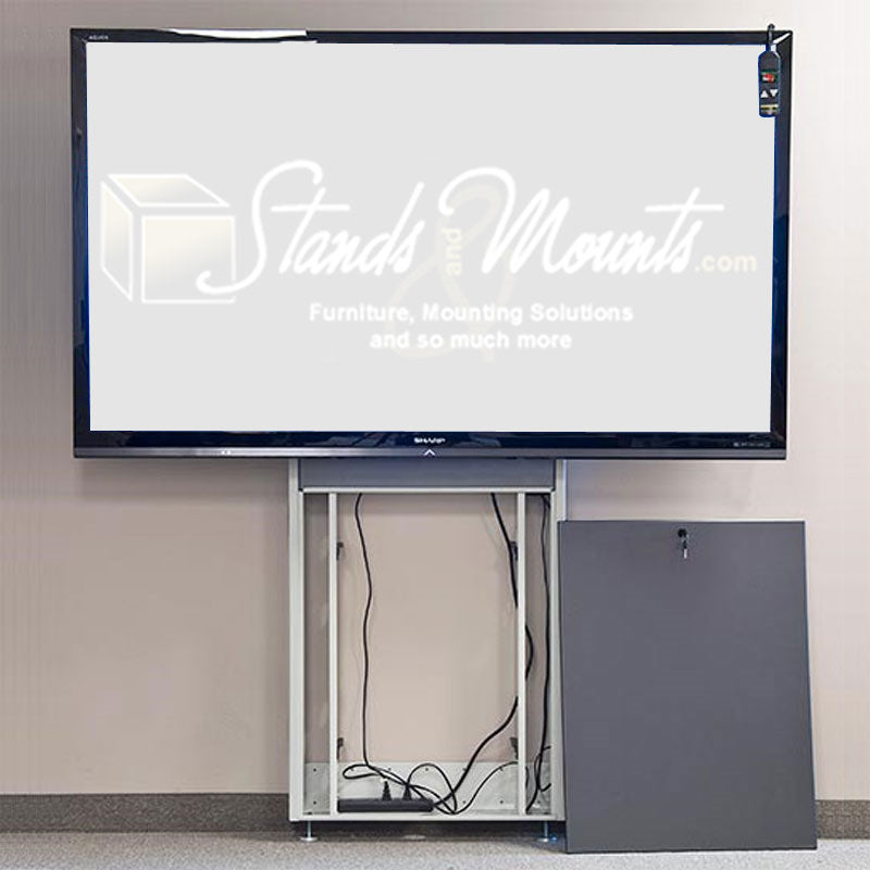 Audio Visual Furniture LFT7000WM-S Large Wall Mounted Electric Lift Stand