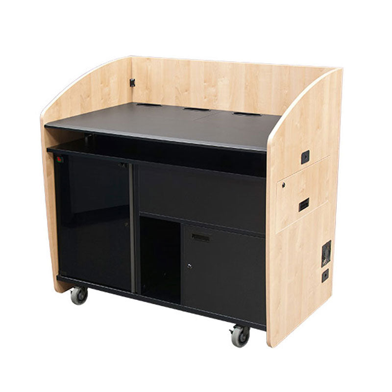 Audio Visual Furniture Large Podium with Rack (14RU, Various) PD4501