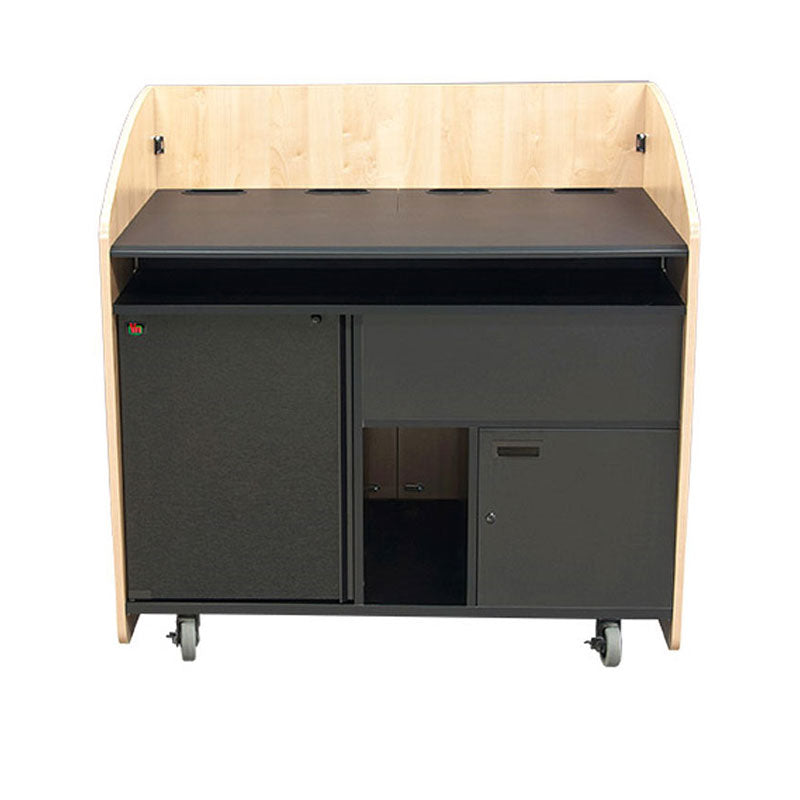 Audio Visual Furniture Large Podium with Rack (14RU, Various) PD4501