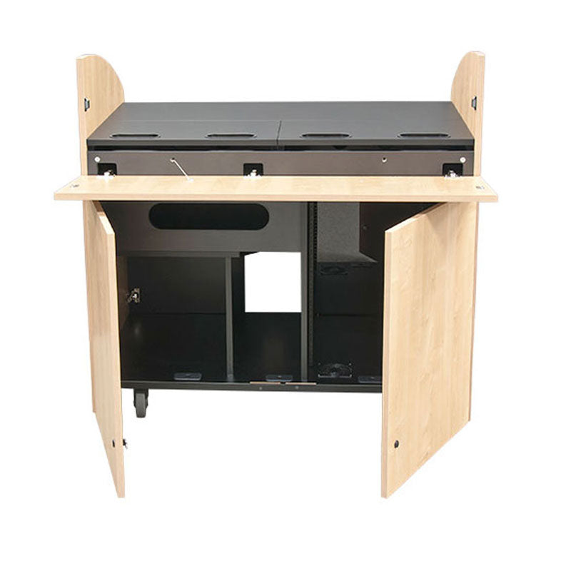 Audio Visual Furniture Large Podium with Rack (14RU, Various) PD4501