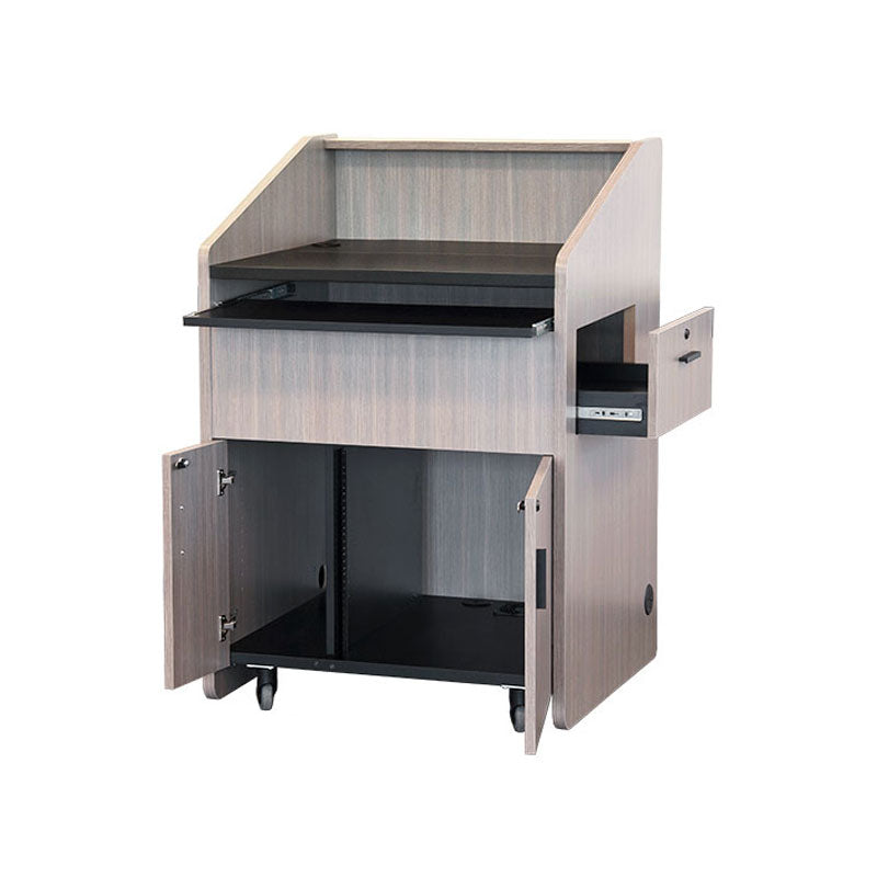 Audio Visual Furniture Mid-Size Podium with Rack (10RU, Various) PD3006