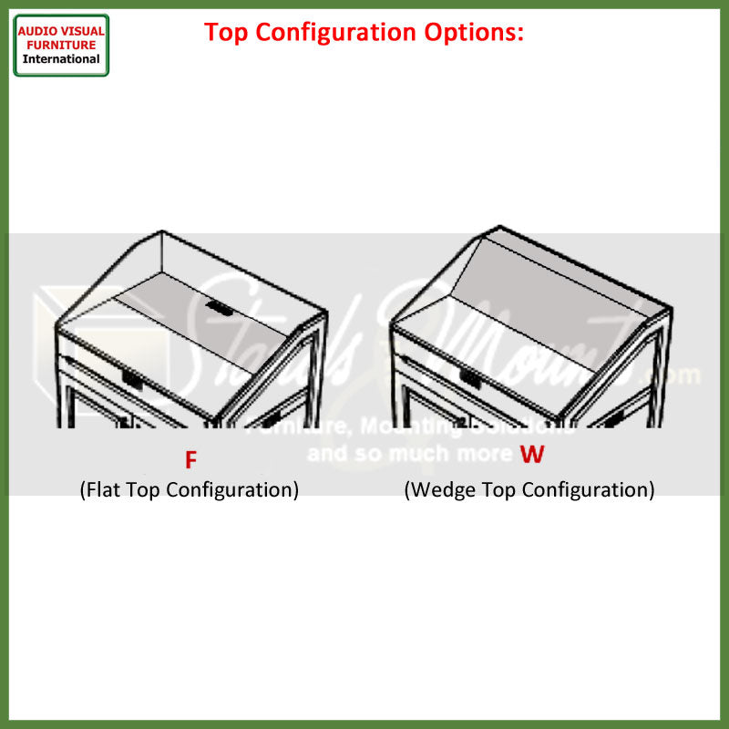 Audio Visual Furniture Multimedia Lectern (14RU) LEX31