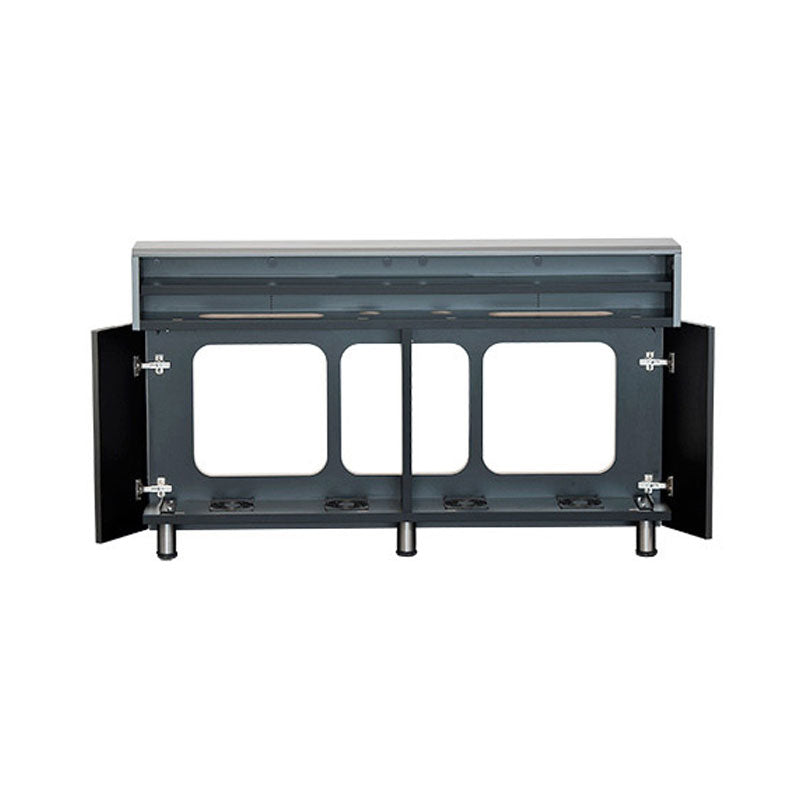 Audio Visual Furniture Wall Mount Credenza (2 Bay, 2x 3RU) CR2-WM