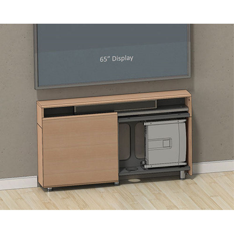 Audio Visual Furniture Wall Mount Credenza (2 Bay, 2x 3RU) CR2-WM