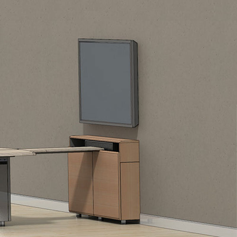 Audio Visual Furniture Wall Mount Credenza (2 Bay, 2x 3RU) CR2-WM