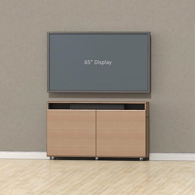 Audio Visual Furniture Wall Mount Credenza (2 Bay, Cable Mgmt) CR2-WM-CM