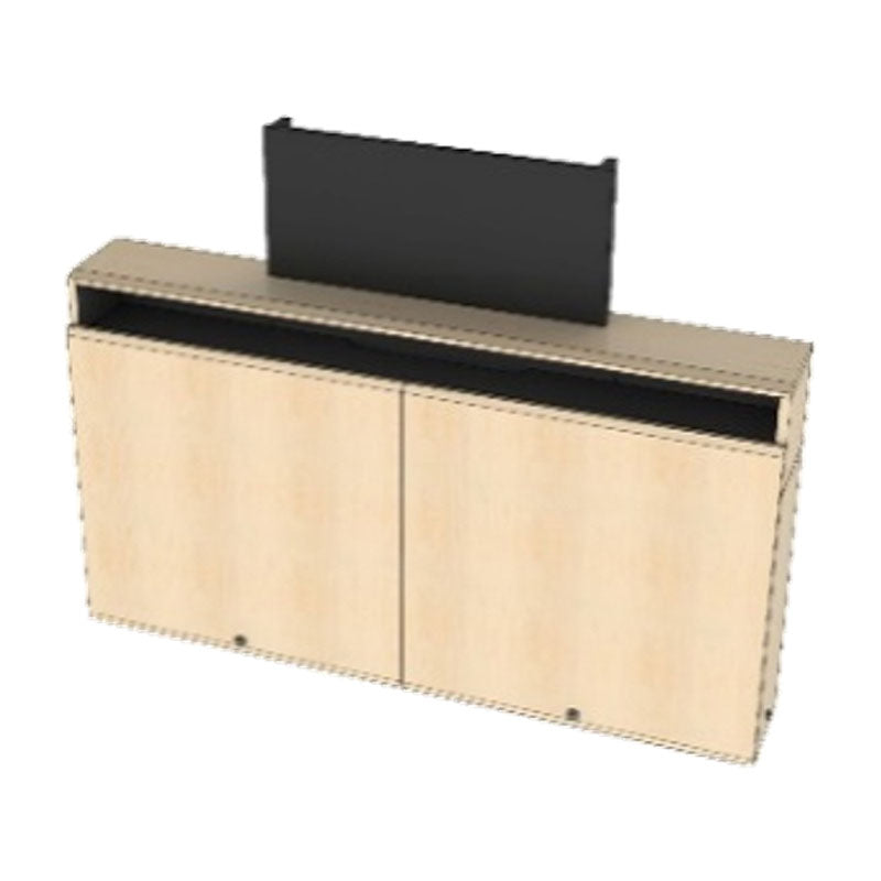 Audio Visual Furniture Wall Mount Credenza (2 Bay, Cable Mgmt) CR2-WM-CM
